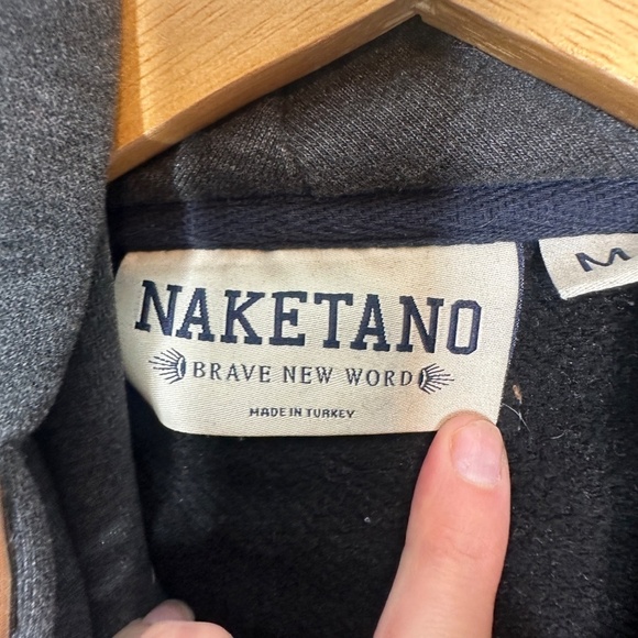 Naketano Women’s Gray Hoodie Pullover Sweatshirt - Picture 6 of 11